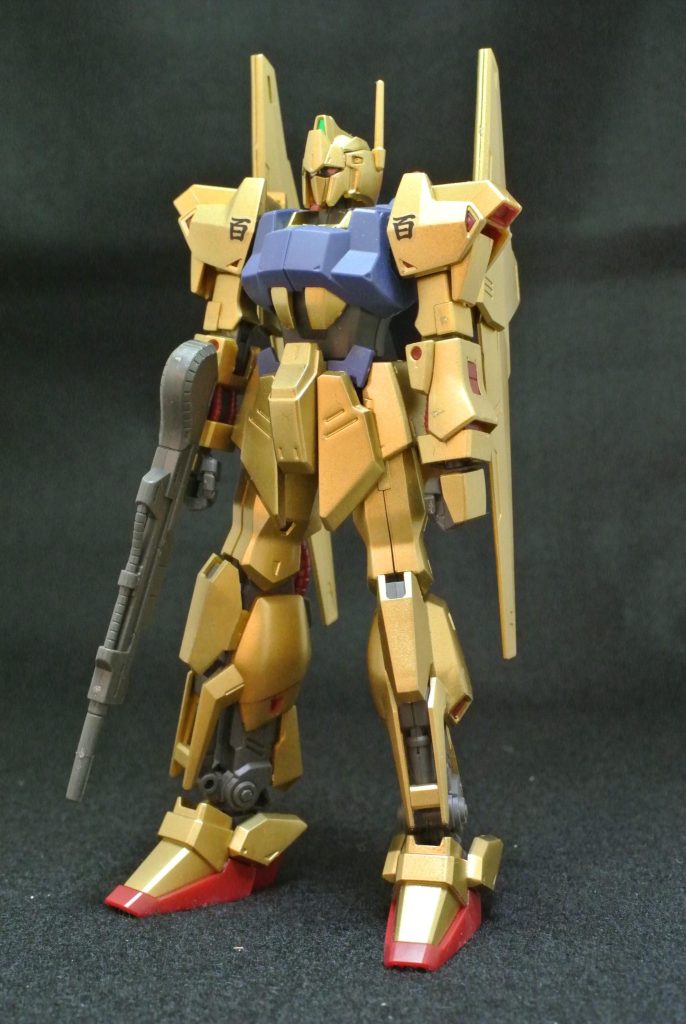 HG 百式 100均のゴールドスプレー缶で簡単塗装仕上げ–3枚目/制作者:蝉丸