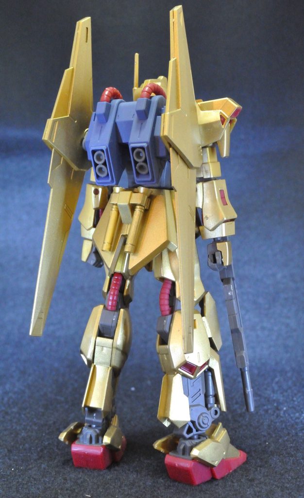 HG 百式 100均のゴールドスプレー缶で簡単塗装仕上げ–4枚目/制作者:蝉丸