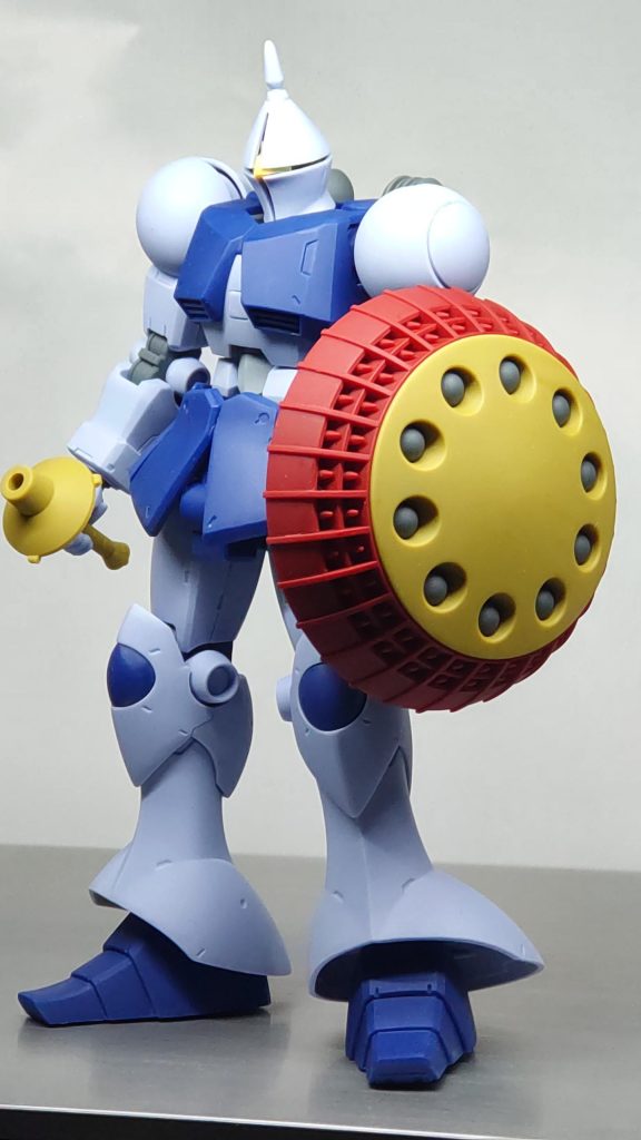 艶消しトップコート後の汚す前。作り終わるまではギャンにあまり期待をしていなかったのですが、完成した姿をみたらカッコいい！