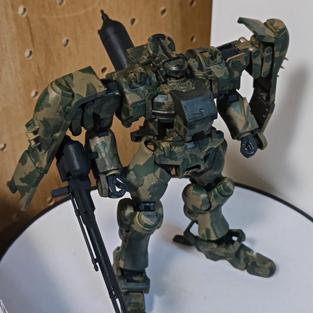 HGティエレンタオツー　水性筆塗り迷彩塗装–3枚目/制作者：tkt