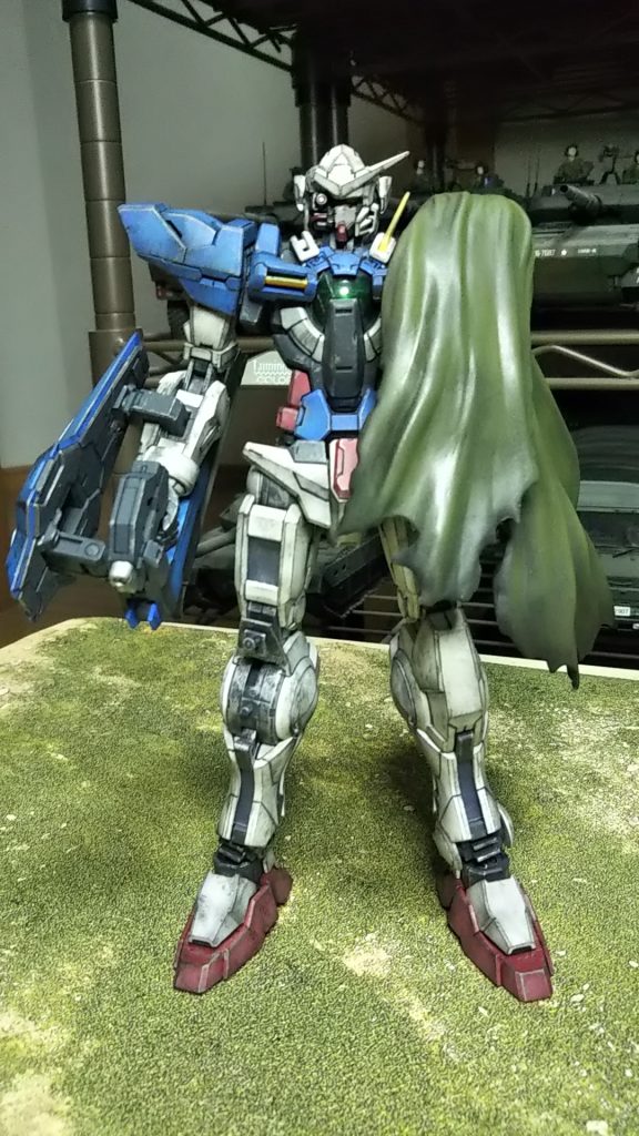 正面💦あちこちやられておりますグラデーションかけてますが、ブラックとシルバーでエッジを汚してます💦