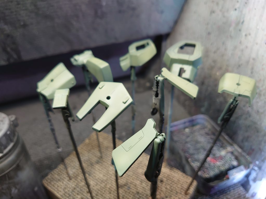 黒立ち上げ　モジュレーションぽく塗装しました。