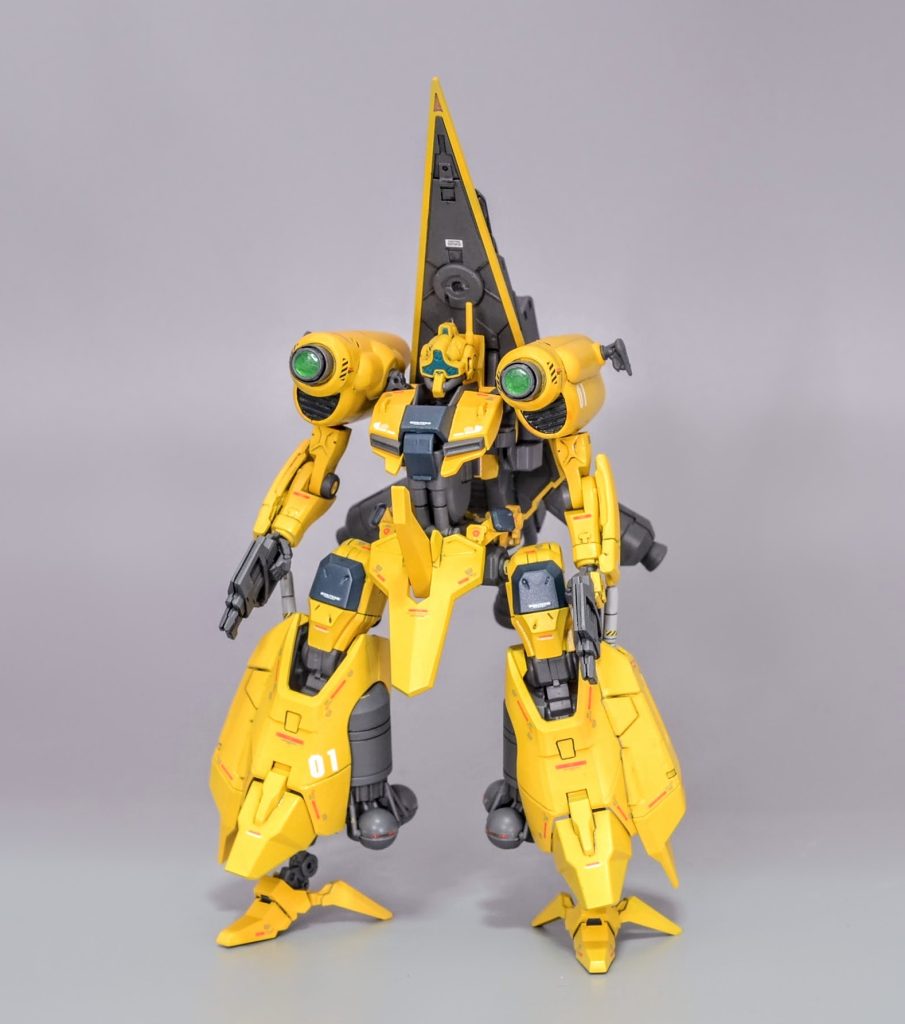 ジークアクス版のメタスを製作しました!ゲルググ(GQ)をベースにMGザクウォーリアやHGクタン参型などを使ってミキシングしました