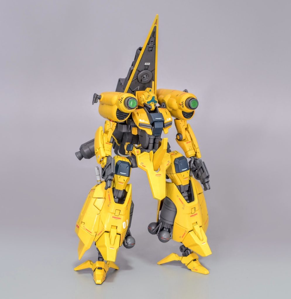 HGUCメタスを使ってミキシングする案もありましたが入手できなかったので別キットからなんとか再現しました