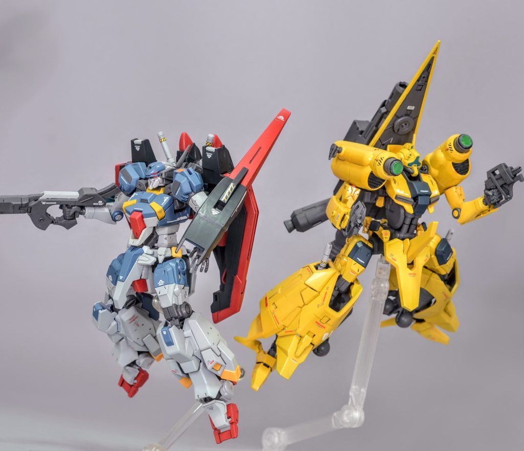 ファ!下がっていろ!前作「青いゼータガンダム」と背中を預けた共闘です