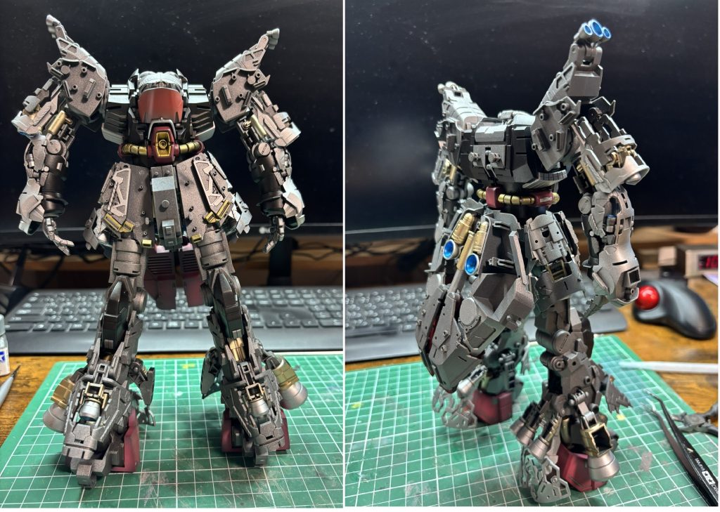 フレーム内もそこそこ塗分けました完成しちゃうとあまり見えませんが・・・