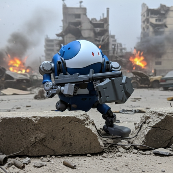 【AIデジラマ】転生したらハロでした -神さまからもらったチートで１年戦争を生き残る-