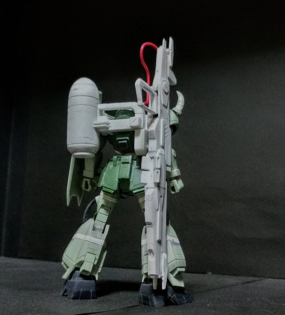 製作ストーリーを見てない方々の為に簡単な工程説明を🙏これはプラ板貼る前ですが、塗装前はこんな感じで😊