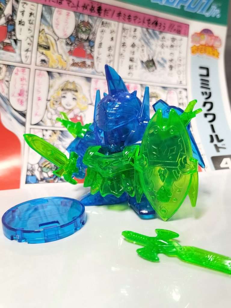 実はクリスタルナイツのセット品でした(gundam-kao6)クリアはきれいだけど組みにくいですよね(gundam-kao5)