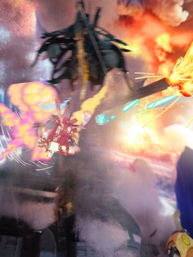 カミーユ「俺達は、この世界に長くは居られないハズだ!なにがしたい !!」シロッコ「それは、俗人の考え方だな、カミーユ 」「 違いがあるのが、問題なら、」「この世界そのものを移植すれば良い」カミーユ「この世界全てを飛ばすだと! 何処まで自分に執着する! 」シロッコ「時代が求めている声が聴こえないか?! そうキシリアに言ったら、賛同したよ!」カミーユ「!なんてヤツだ!その声は自分にしがみつくお前の声だろ!! 」シロッコ「 !貴様ごときにわかるか!」