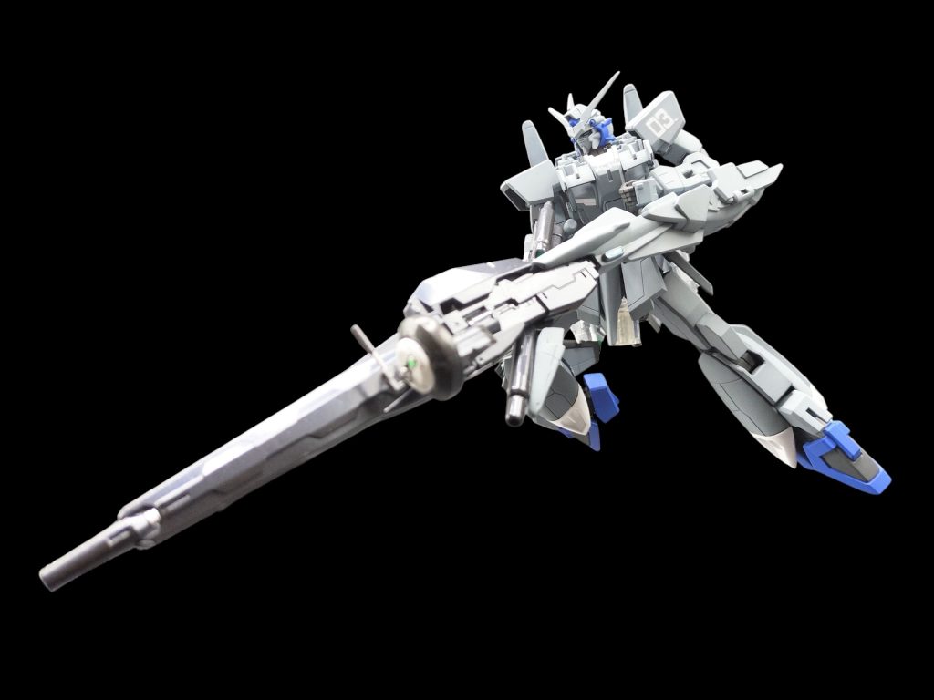 ビームスマートガン発射!長過ぎて画角と関節が厳しい😅