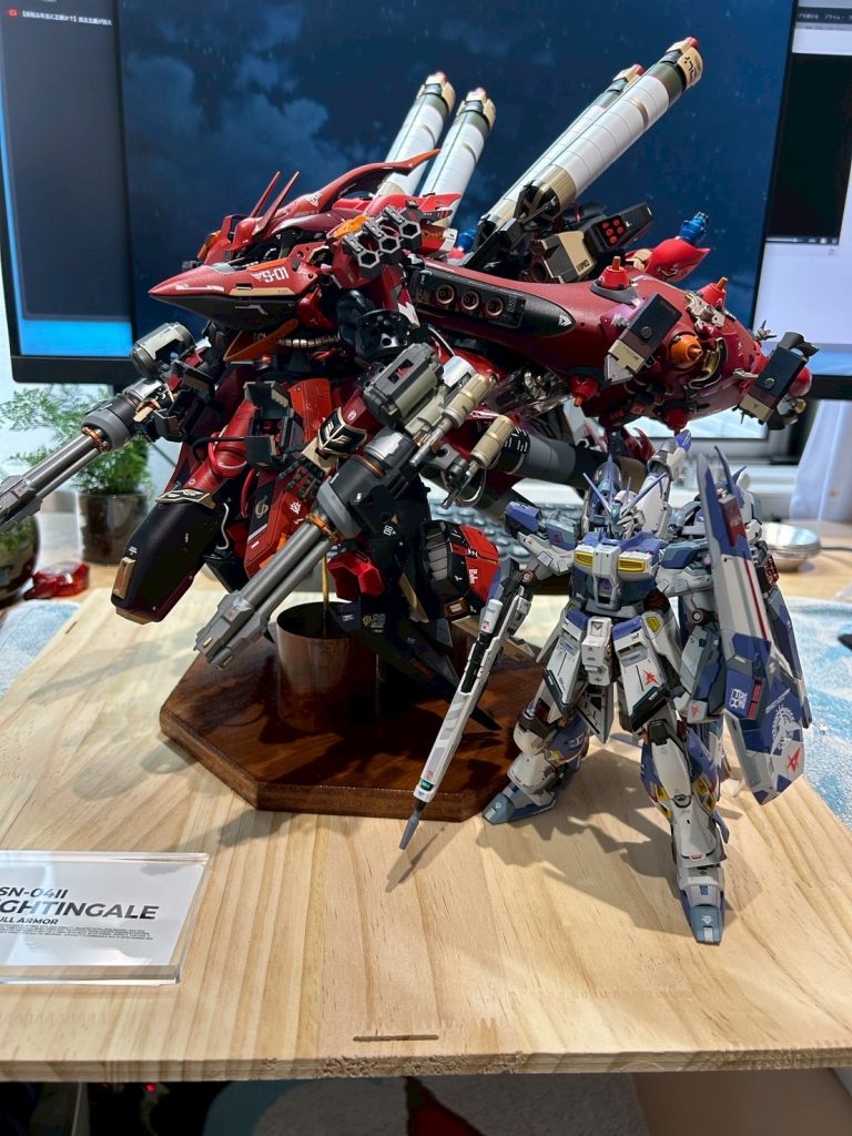 とにかく大きかった…前に作った、ハイニューと比べると、3倍くらい違う。まさにMAですね。