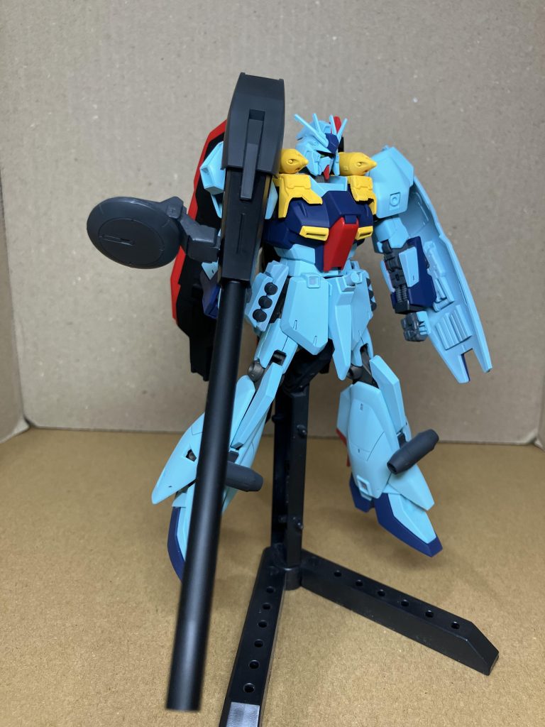 ゼータのシールドを切って、プラパイプを繋げました。