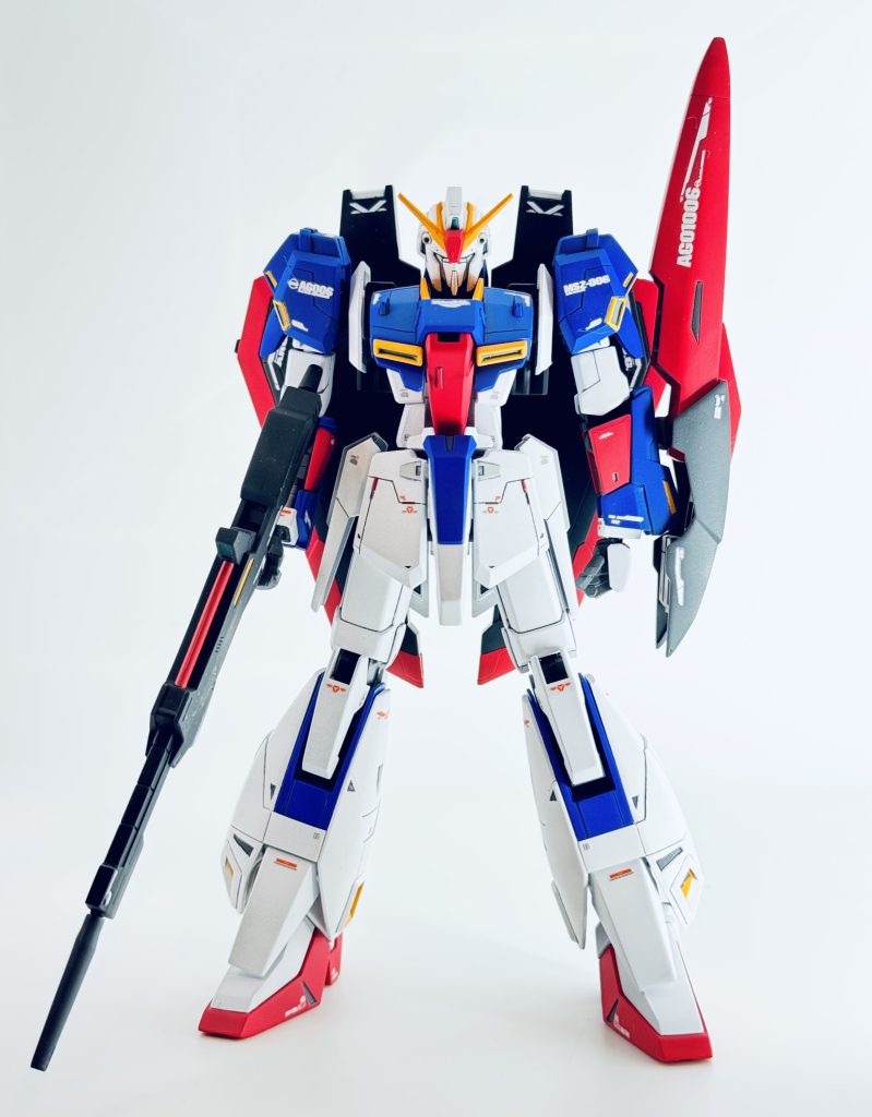 キットによって顔やプロポーションが変わりまくるZですが、HGリバイブZが自分の中ではベストかもしれません