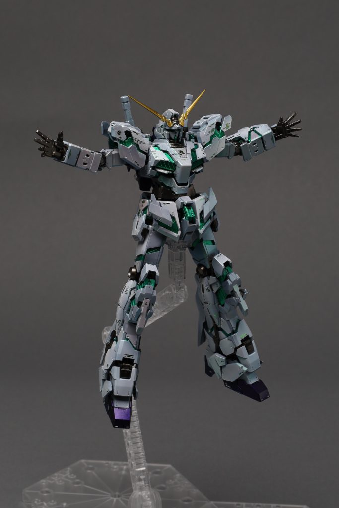 RG 1/144 ユニコーンガンダム (緑), Unicorn Gundam | 全塗装完成品–3枚目/制作者：Edicine