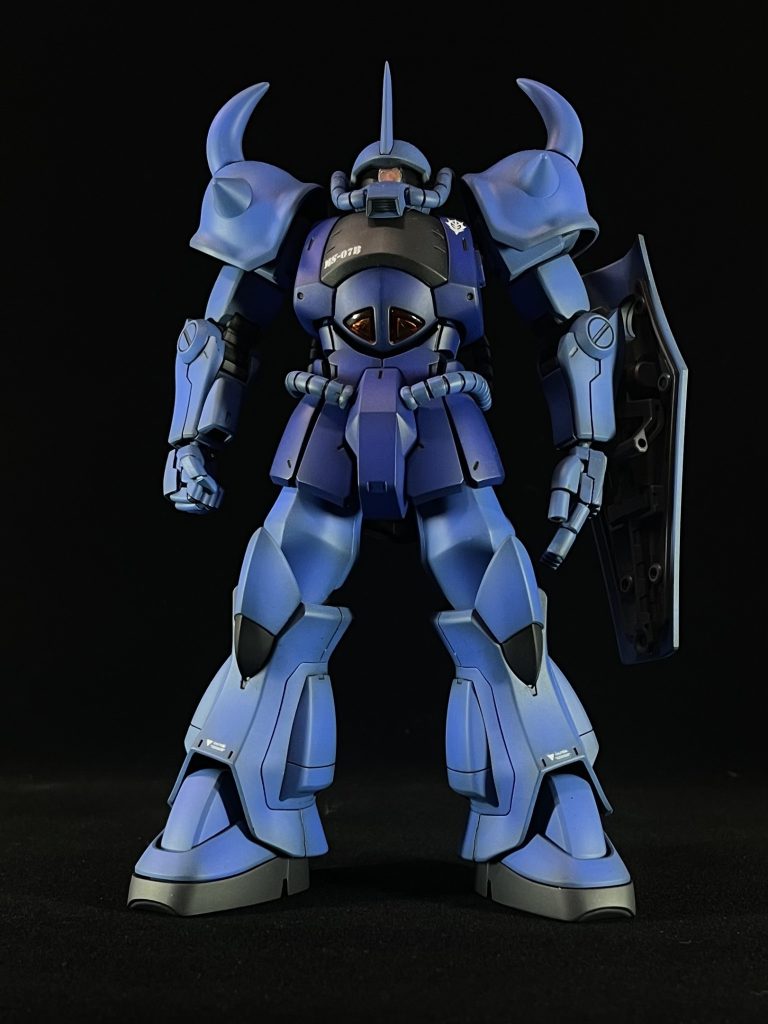 軽めの黒立ち上げでグラデーション塗装で仕上げました。