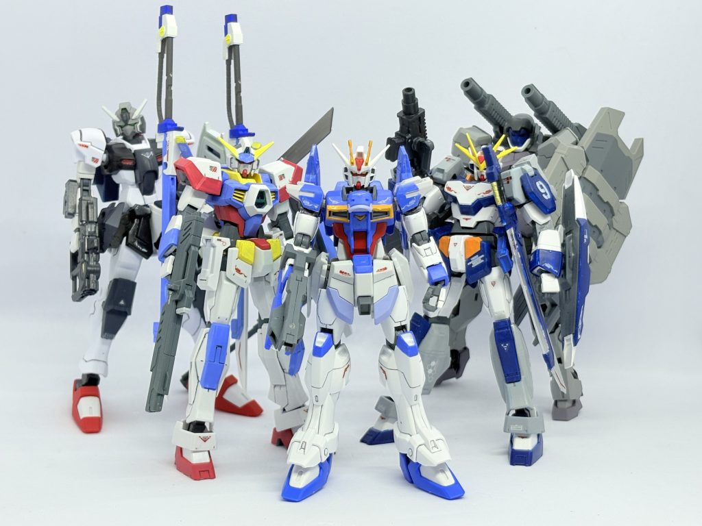 はいこれでGBF「ユニティリバティ」のメンバー全員の初期機体が出揃いました。色味が地味だな……笑 あと3〜4体同時進行で作ってるのが終わったら一区切りの予定です。