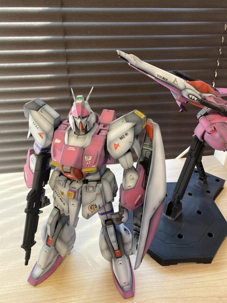 逆シャアverリガズィをゼータ3号機風カラーで組み立ててみました🐣