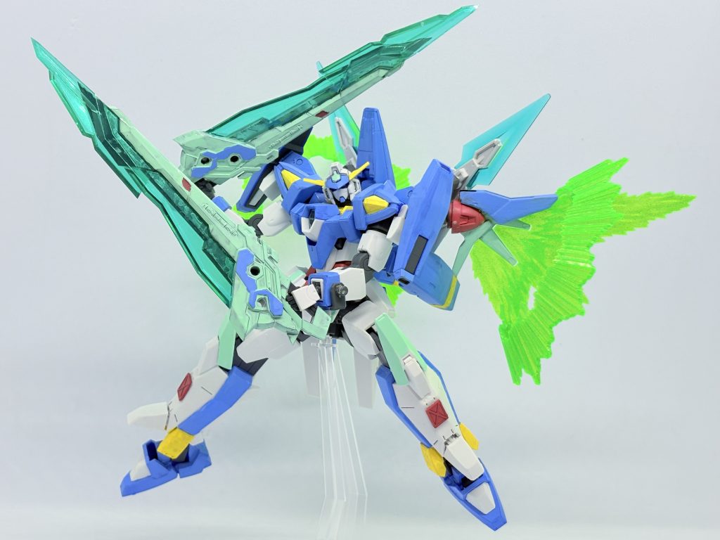 という訳でガンダムAGE-03ブレイヴァーでした。元々近接機体が好きなので特別に見えますが生み出した機体もキャラクターも平等に好きです。後期機体シリーズ2人目、果たして弟と引きこもりには後期機体があるのかどうか。大分家の余り機体も無くなってきて弟は多分新規で買わないとかもなー……なんて思いつつ出揃うのにどんだけかかるんだ。ぼちぼちやっていきます。