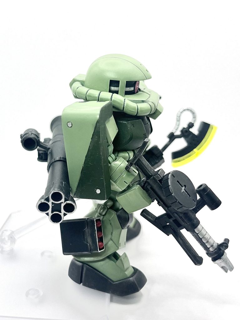 ザクの緑は本当に好きな色です。