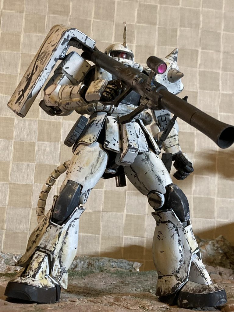 で、、加工なし。アクリル塗装の後、アクリルガッシュで筆塗り‥筆塗り‥