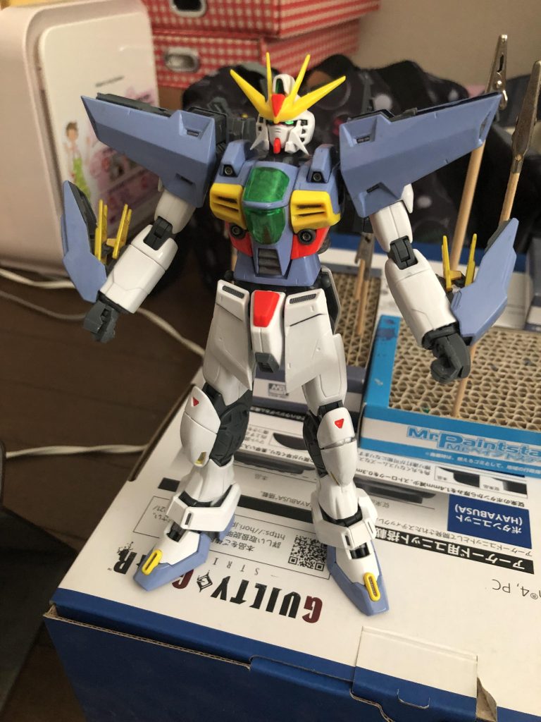 分かりにくいかもしれないけど一応全塗装しています。白色の部分は塗るかどうか迷ったけどせっかくだしやってみるかとのことで。