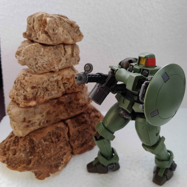 【初の本格ジオラマ完成】砂岩風ロックベースを制作しました｜メルカリにて販売中