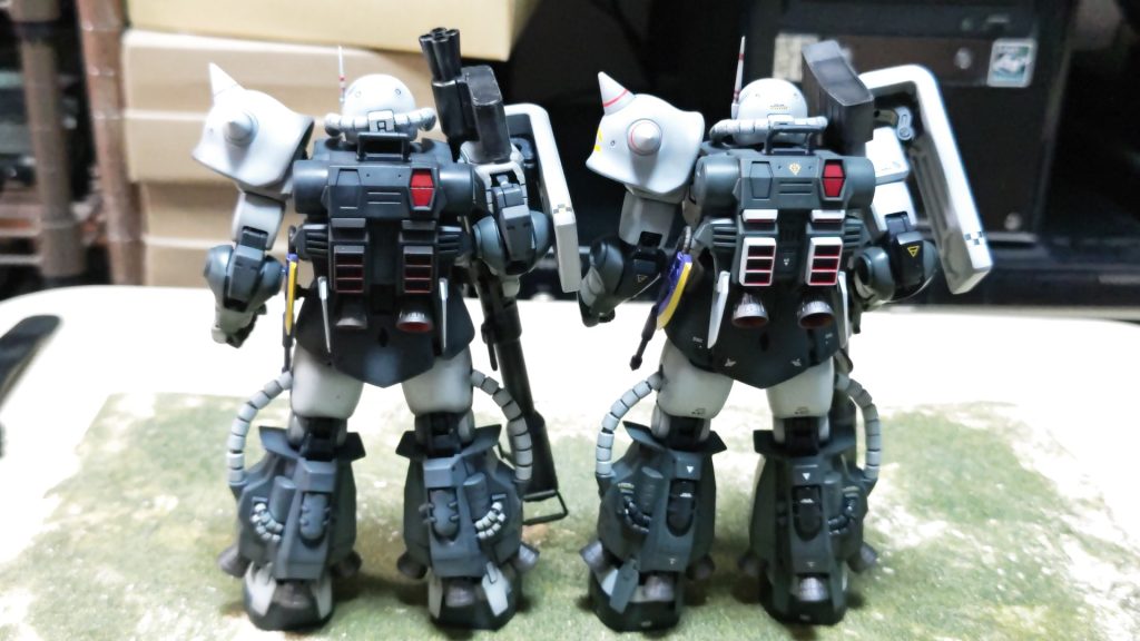 プロショップ版(左)とプレバン版(右)の比較💦本投稿は2025年10月13日に加筆修正したものです