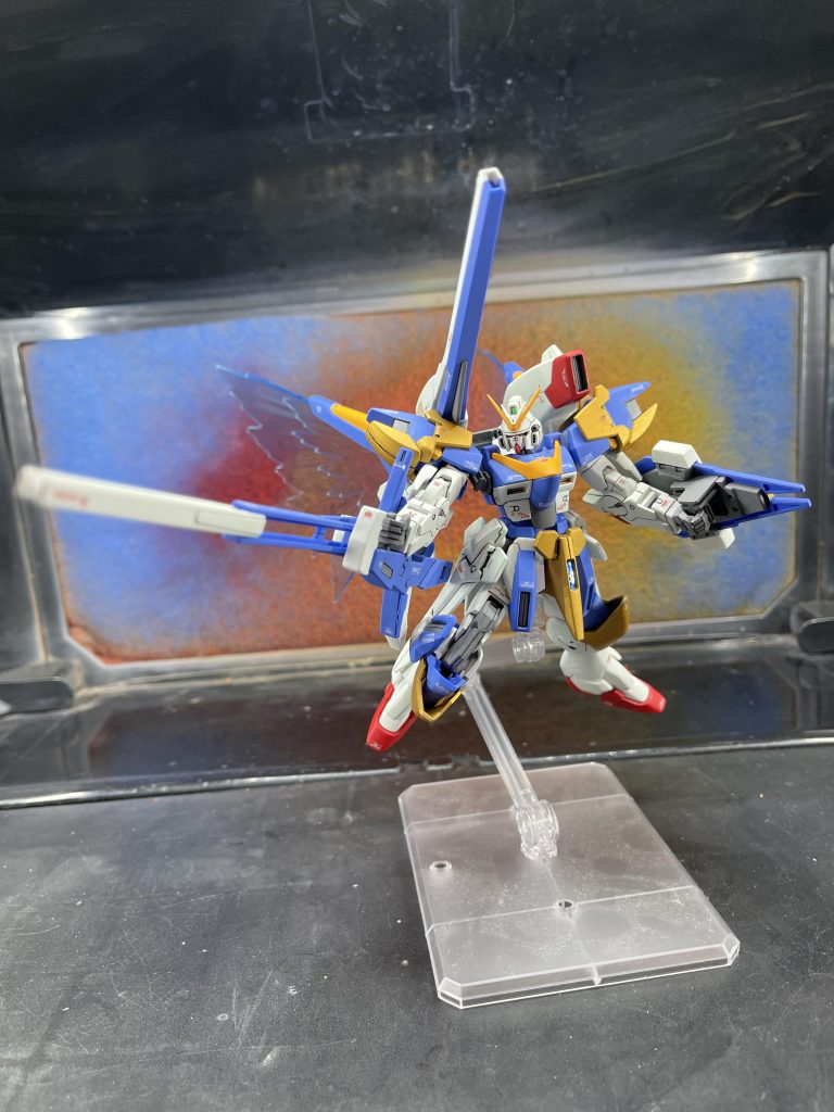 ガンダムベースの展示作品に一目惚れして衝動買いしてしまいました。このゴテゴテ感がたまらないですね。