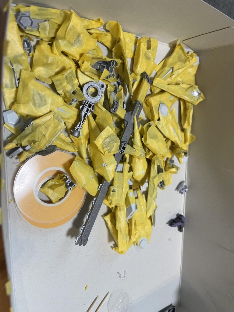 マスキング中の様子大変でしたが得るものは多かったです。