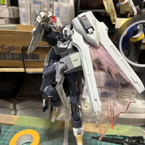 水魔女キット最近ハマってるスタイリッシュなデザインおおくて今4機考案内二機お披露目塗装忘れてるな😅一機づつやるか（3枚目）