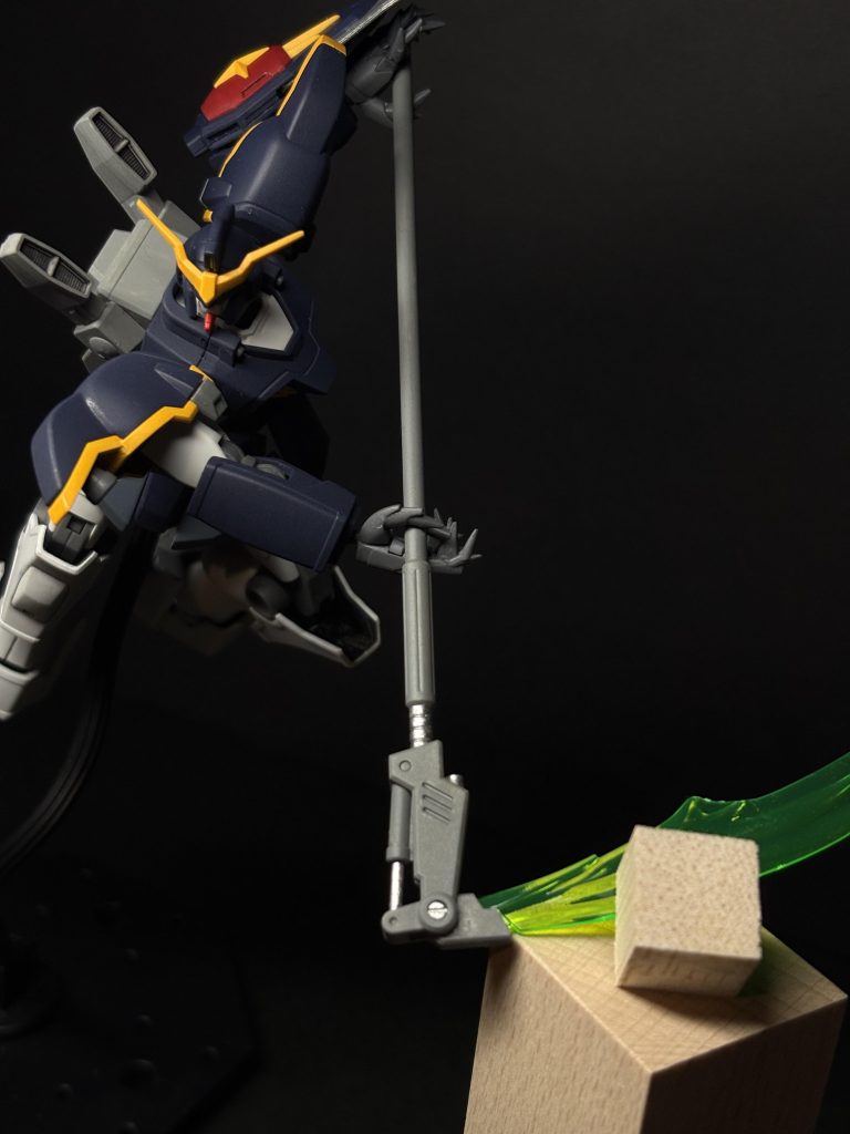 ザシュッと切った感じ。