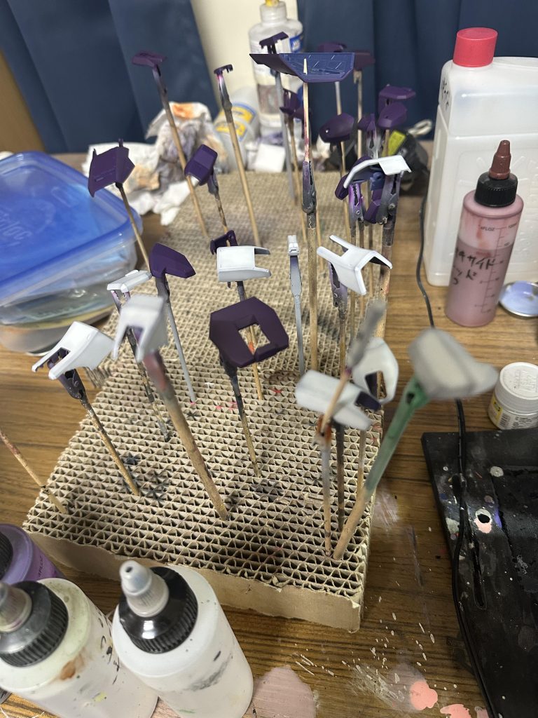 紫サフでの紫立ち上げです