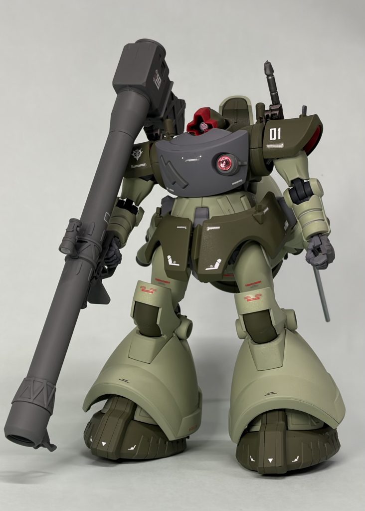 HG リック・ドム(GQ)をコロニー戦仕様に全塗装しました。今年のドムの日は最新作のドムでお祝いです。