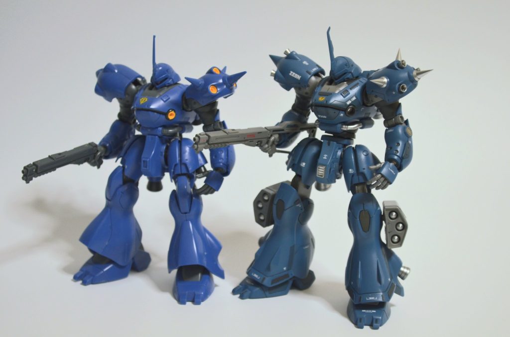 膝関節と胴体の関節を延長してあるのでずんぐり感を解消してます。ずんぐりが好きだったりもするのですが…