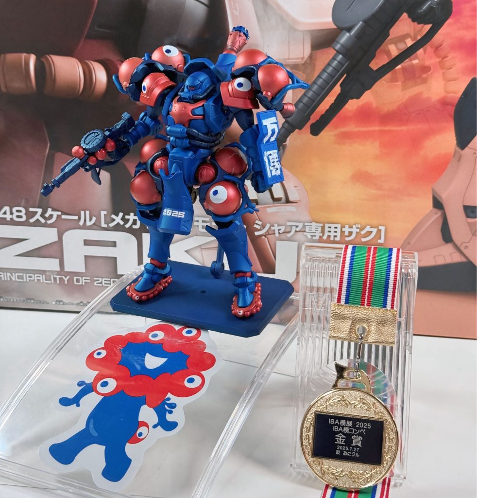 展示会当日朝までかかって塗装していました