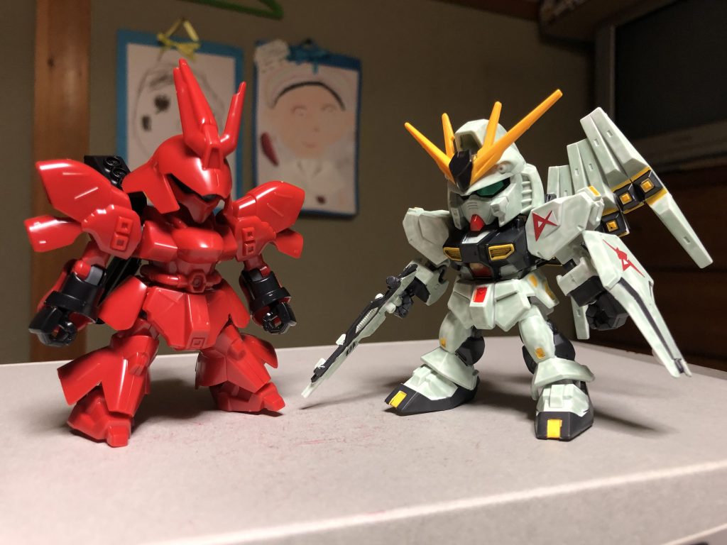 塗装前のサザビーとツーショット