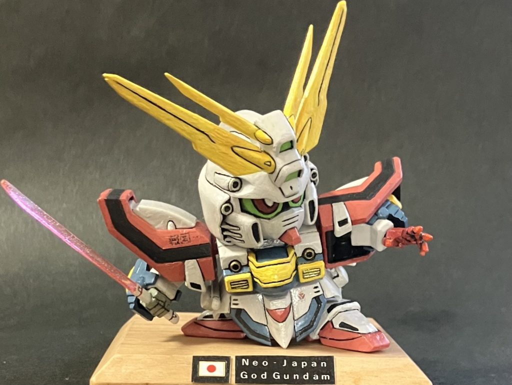 肩のデカールはスケールモデルのモノで報国と描いてあります。