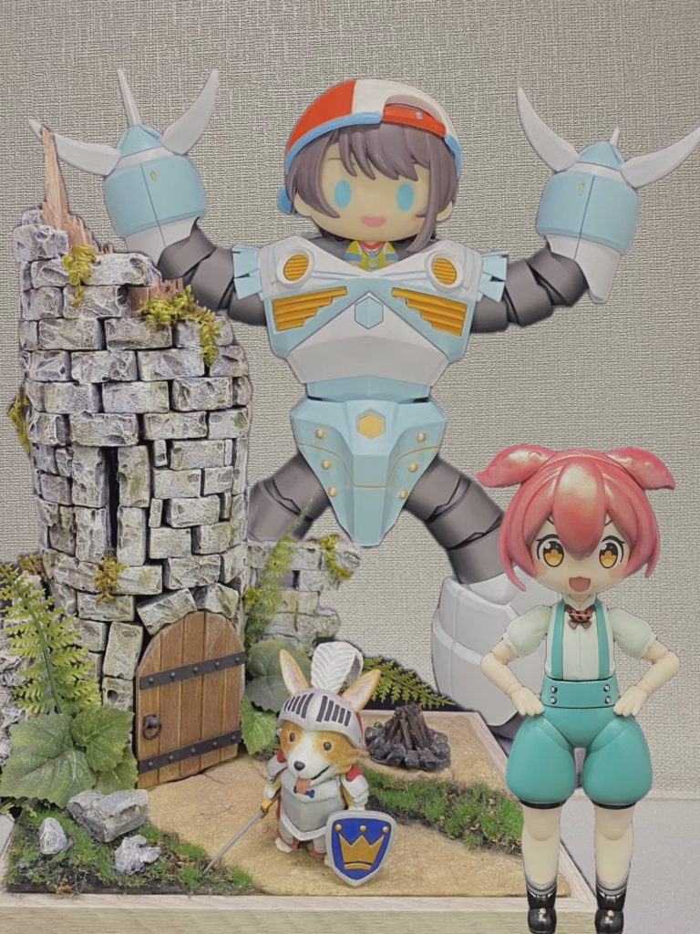 制作記録としてコンペ用のジオラマGQUUUUUUX完結記念に塗装した、マチュんだもん