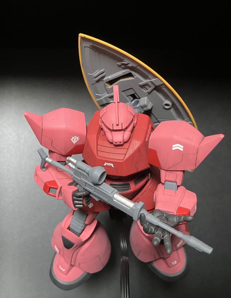 シャアゲルググと言えば「光る宇宙」の場面が印象的です。ゲルググを見ているといつも脳内再生が始まってしまいます。「ララァ、奴との戯れ言はやめろ‼︎」