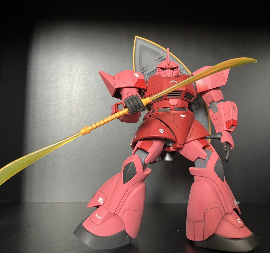 塗装仕上げクレオス水性ホビーカラーaq        クレオスアクリジョンac     下地 クレオスアクリジョンベースカラー赤濃 ベースレッド→小豆色ピンク ベースレッド→ホワイト+モンザレッド 4:1黒グレー ベースグレー→ミッドナイトブルー部分塗装 クレオス水性ホビー                           モンザレッド田宮スミ入れ塗料                                                ブラックトップコート クレオス水性ホビー                 スムースクリアーつや消し デカール                                                             ビルドベースエクスプレッションデカール  ガンダムデカール機動戦士ガンダムモノアイ Wave  H・アイズガンプラの品薄状態が解消される事を切に願っています。