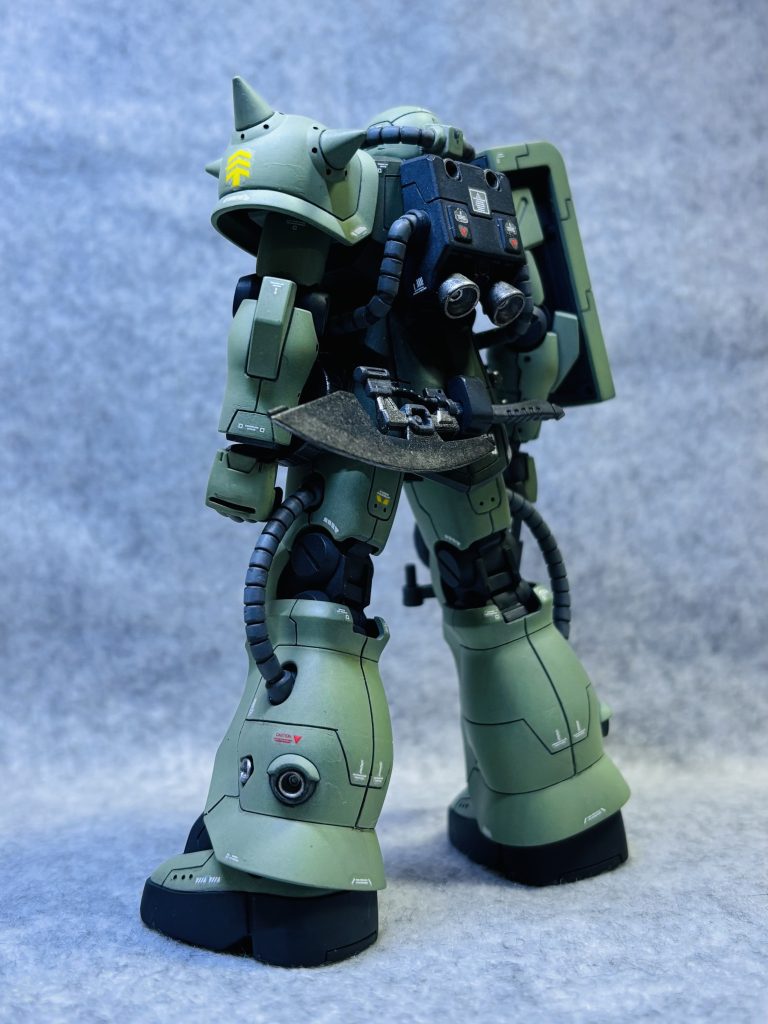 練習も兼ねて筋彫りも加えてみました🛠️目立たないけどスラスターや動力パイプの付け根などもディテール⤴️