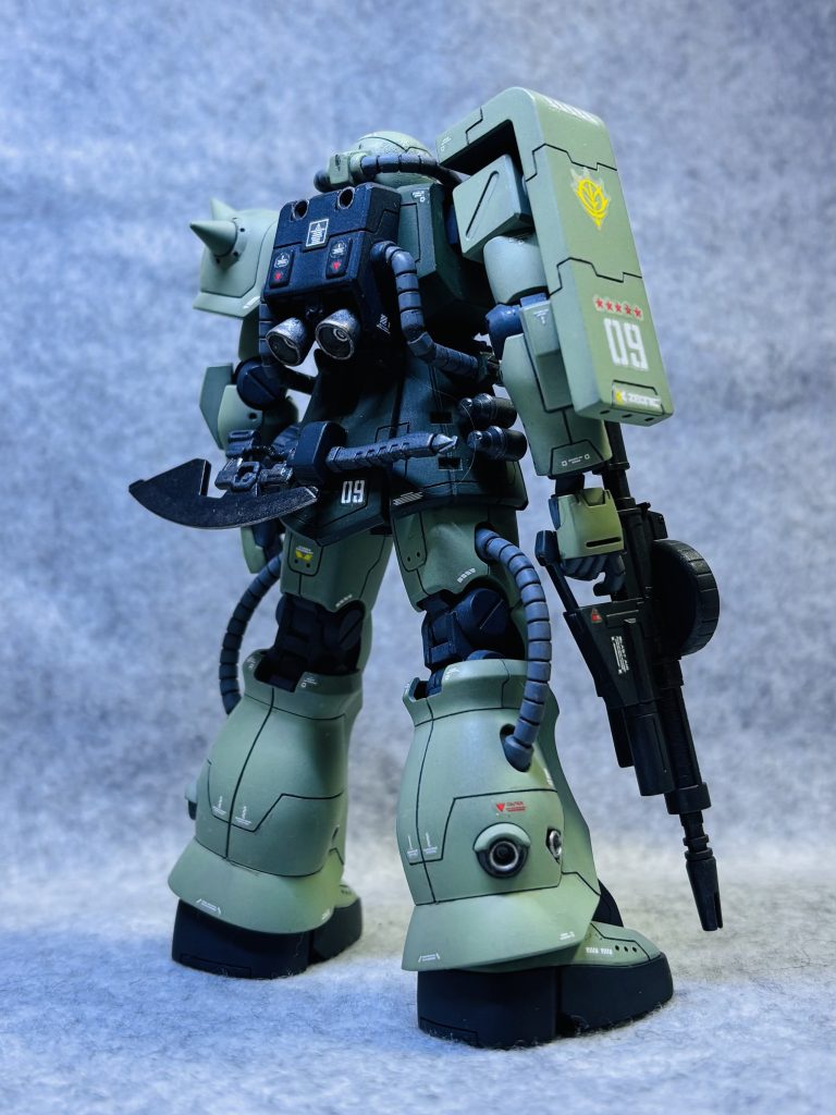 実は0083見た事ないのですが〜F2ザクカッコいいし✨なにより噂の名キットを作りたくって🎵評判通り作りやすくて合わせ目も少ない優秀なキットでした👍