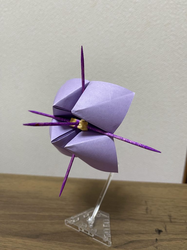 MA形態です。爪楊枝と折り紙なのでこれは消されるかなwよりゴミ度が上がりましたw