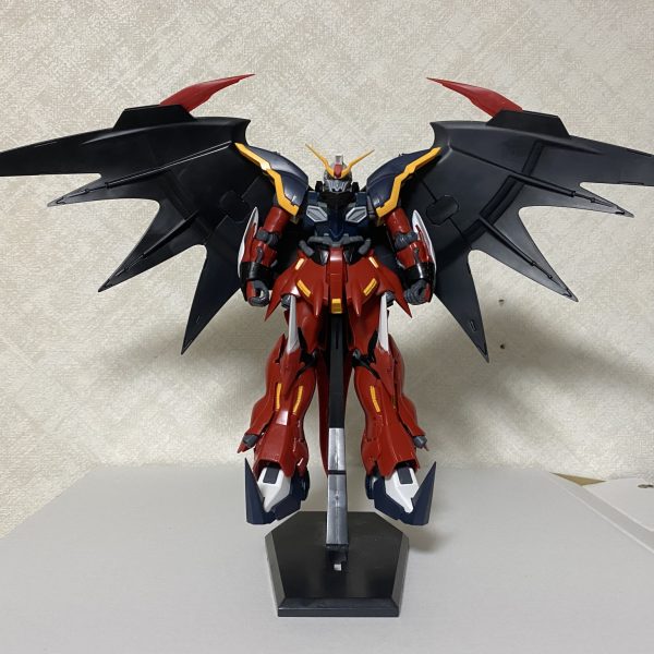 HGシナンジュとMGガンダムデスサイズEWのミキシング。7月頃からやる気が無くてチマチマとここまで作業したが、大きな所は大丈夫かな…。後は武器と表面仕上げて塗装。何色にしようか…。完成はいつになるのか…。　（2枚目）