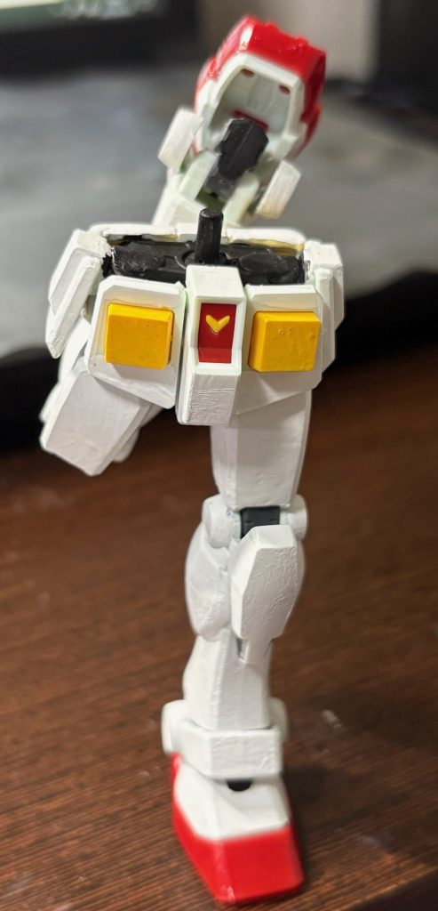 エントリーグレード版ガンダムの下半身の手入れ–3枚目/制作者：G-spark