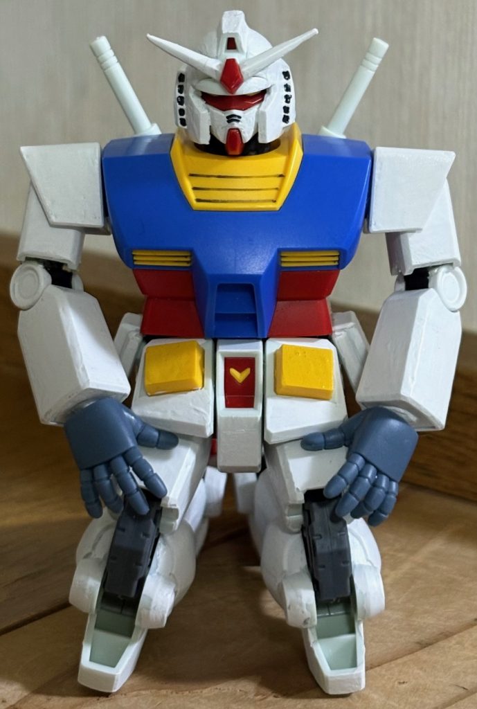 エントリーグレード版ガンダムの下半身の手入れ