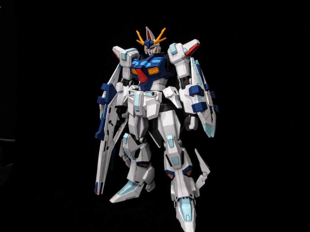 オデュッセウスガンダム全身何も手を加えなければ白いボディですが、寂しかったので各部で塗分けしました。