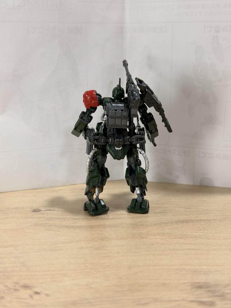 背面左足は塗り忘れなので見なかった事にしてください笑