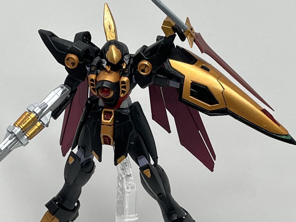 以上、EGウイングガンダムでした！スパロボYでランスロッ◯アルビオンゼロ見てたらやりたくなりましたw顔面をそれに近づけてみたらどうどう？EG作成してみたんだけど？(´・ω・)友人『おっ！ええやん！ナイトスコードの量産型機やろ！ち、違うっ！笑